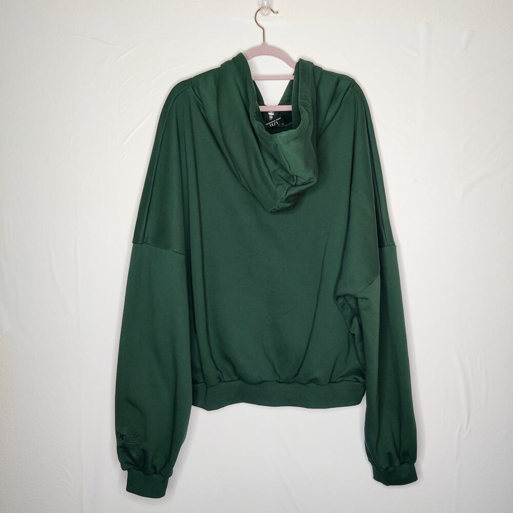 Popflex Full Zip Oversized Cloud Hoodie Game Time Green Large XL Athleisure - Picture 4 of 16